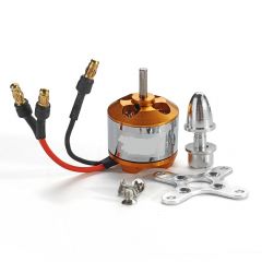  Brushless Motor 2212/7T 2450KV With Mount adapter and Plugs