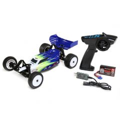 Losi Mini-B: 1/16th 2wd Buggy Blue/White Ready to Run