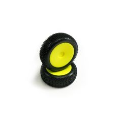 CARISMA GT14B NEON YELLOWSTANDARD PRE-GLUED FRONT TYRES