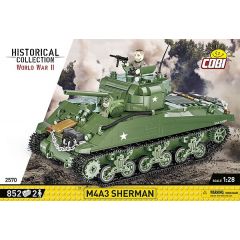 COBI  M4A3 SHERMAN 838 PCS HC WWII  2570