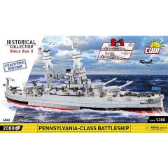 COBI  PENNSYLVANIA - CLASS BATTLESHIP 2 IN 1 ARIZONA (BB-39) USS PENNSYLVANIA (BB-38) -EXECUTIVE EDITION 2100 PCS HC WWII  4842