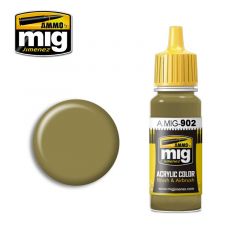 Ammo Mig Jimenez Acrylic 17ml Paint DUNKELGELB BASE