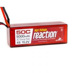 Reaction 15.2V 5000mAh 4S 50C LiPo Hardcase: EC5