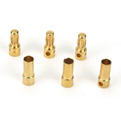 Gold Bullet Connector Set  3.5mm (3)