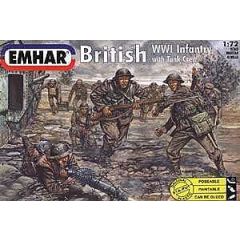 Plastic Kit Emhar 1:72 Scale British WWII Infantry with Tank Crew