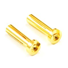 LOW PROFILE 4.0MM MALE GOLD CONNECTOR (2) FOR RIGHT ANGLE
