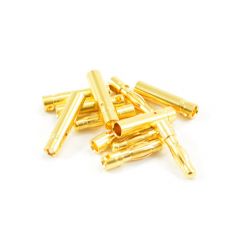 4.0MM GOLD CONNECTORS (6 PAIRS MALE/FEMALE)