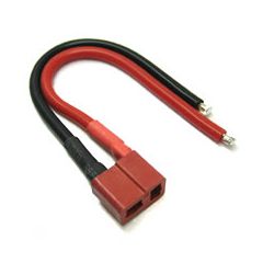 FEMALE DEANS PLUG WITH 10CM 14AWG SILICONE WIRE