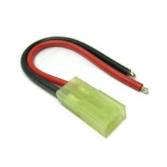 FEMALE MICRO TAMIYA CONNECTOR WITH 10CM 18AWG SILICONE WIRE