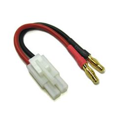 MALE TAMIYA TO TWO 4.0MM MALE CONNECTOR ADAPTOR