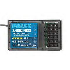 ETRONIX PULSE FHSS RECEIVER W/GYRO 2.4GHZ FOR USE With ET1132