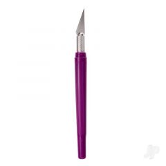 K40 Pocket Clip-on Knife with Twist-off Cap Purple (Carded)