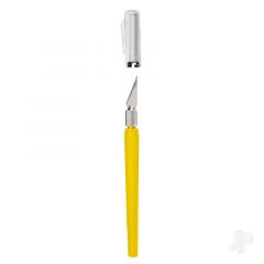 K40 Pocket Clip-on Knife with Twist-off Cap Yellow (Carded)