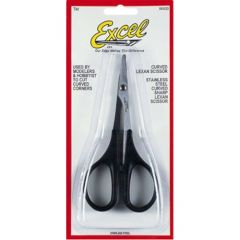 5.5in Lexan Stainless Steel Scissors Curved (Carded)