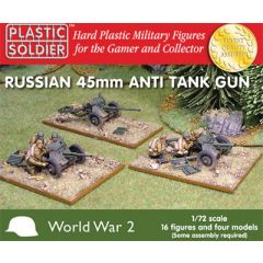 WW2 2G20001 1/72ND RUSSIAN 45MM ANTI TANK GUN