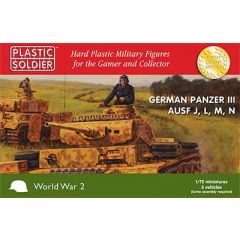 WW2V20018 1/72ND GERMAN PANZER III J L M & N TANK