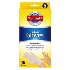 PACK OF 16 LATEX GLOXES SMALL SIZE