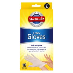 PACK OF 16 LATEX GLOXES LARGE SIZE