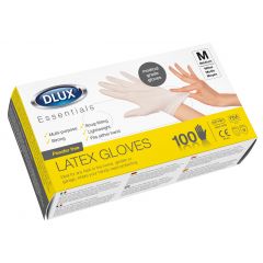 100 LATEX DISPOSABLE GLOVES LARGE