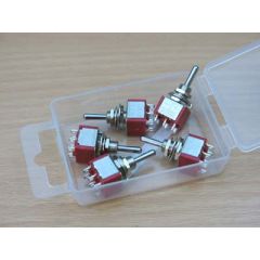 PACK OF 5 DPDT ON/ON SWITCHES