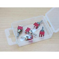 PACK OF 5 DPDT SUB MIN BIASED SWITCHES