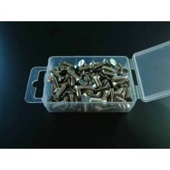 100 X M2 X 25MM CHEESE HEAD SS MACHINE SCREWS