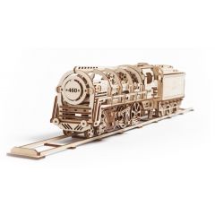 Ugears Model Steam Locomotive with tender