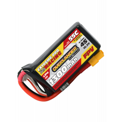 1300mAh 15.2V 4S 55C FPV LiHV Battery