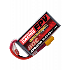 850mAh 14.8V 4S 80C FPV LiPo Battery