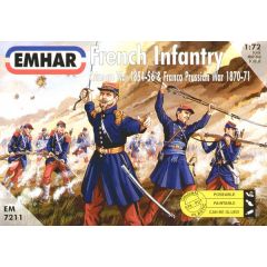 Plastic Kit Emhar 1:72 French Infantry (Crimean War and Franco-Prussian War) EM7211