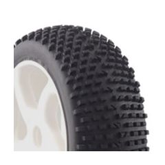 FASTRAX 1/8TH PREMOUNTED BUGGY TYRES  H TREAD/10 SPOKE 