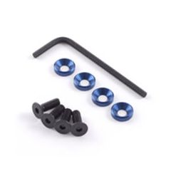 M4 ENGINE MOUNTS w/F.H.SCREWS BLUE