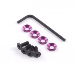 Fastrax M5 Purple Engine Mounts with fixing screws