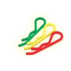 1/8th/1/5TH/TRANSPONDER BODY CLIPS FLUO YELLOW 