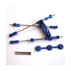 PRE-ASSEMBLED THROTTLE/BRAKE LINKAGE SET BLUE