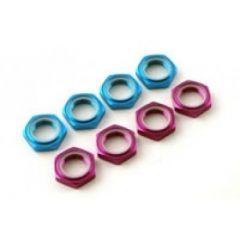 Wheel Nuts 17x1.25mm Serrated (4) Purple