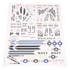 FMS F/A-18 SUPER HORNET 70MM DECAL SHEET