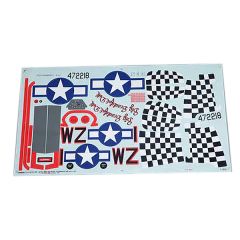 FMS 800MM P51 V2 DECAL SHEET 