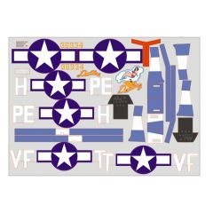 FMS P51B DALLAS DARLING DECAL SHEET