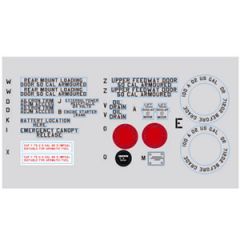 FMS P51B DETAILED DECAL SHEET