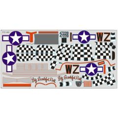 FMS P51 V7/V8 BBD DECAL SHEET