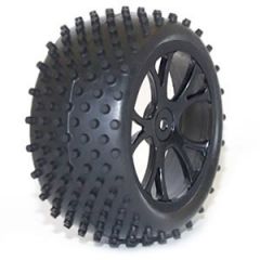 FTX VANTAGE REAR BUGGY TYRE MOUNTED ON WHEELS (PR) - BLACK