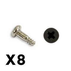 FTX OUTBACK MINI 3.0 BUTTON HE AD METRIC HEX SCREW 2X6 (8PC)