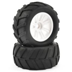 FTX COMET MONSTER FRONTMOUNTED TYRE & WHEEL WHITE