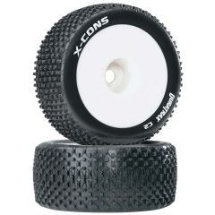 X-Cons 1/8 Truggy Tire Mounted 1/2 Offset (2)