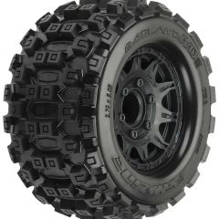 1/10 Badlands MX28 Fr/Rr 2.8 MT Tires Mounted 12mm Blk Raid