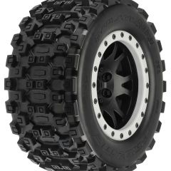 1/5 Badlands MX43 Proline-Loc F/R X-MAXX MTD 24mm Blk/Gry Impuls