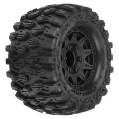 1/10 Hyrax Front/Rear 2.8 MT Tires Mounted 12mm Blk Raid (2