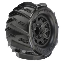 1/10 Dumont Front/Rear 2.8 MT Tires Mounted 12mm Blk Raid (