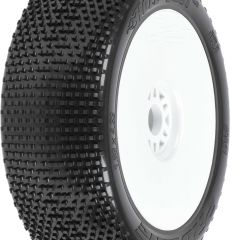 1/8 Hole Shot 2.0 S3 Front/Rear Buggy Tires Mounted 17mm Whi